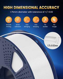 SUNLU PLA + 2.0 Filamento de Impressora 3D 1KG 2 .2lbs Vermelho Nova Condição Mais Forte e Mais Forte Atualização De 1.75mm PLA + - Product Image 6