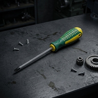 High Quality Chrome Vanadium Steel OEM Cross Phillips Slotted Stubby Screwdriver-Professional Multi-Purpose Hardware Tool