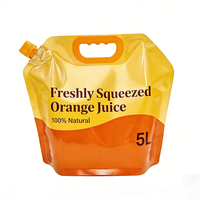 Pochette Doypack Personnalisée en Papier Kraft 2L 3L avec Bec Verseur – Emballage Écologique pour Liquides (Aliments, Eau, Détergent, Savon)