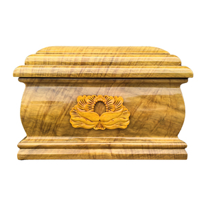 Oymalı Ahşap <span class=keywords><strong>Urn</strong></span>-OEM/ODM Çevre Dostu Biyobozunur 200 Kübik İnç İnsan Külleri için Kremasyon <span class=keywords><strong>Urn</strong></span>'u Evcil Hayvan/Bebek Anıtı - Product Image 1