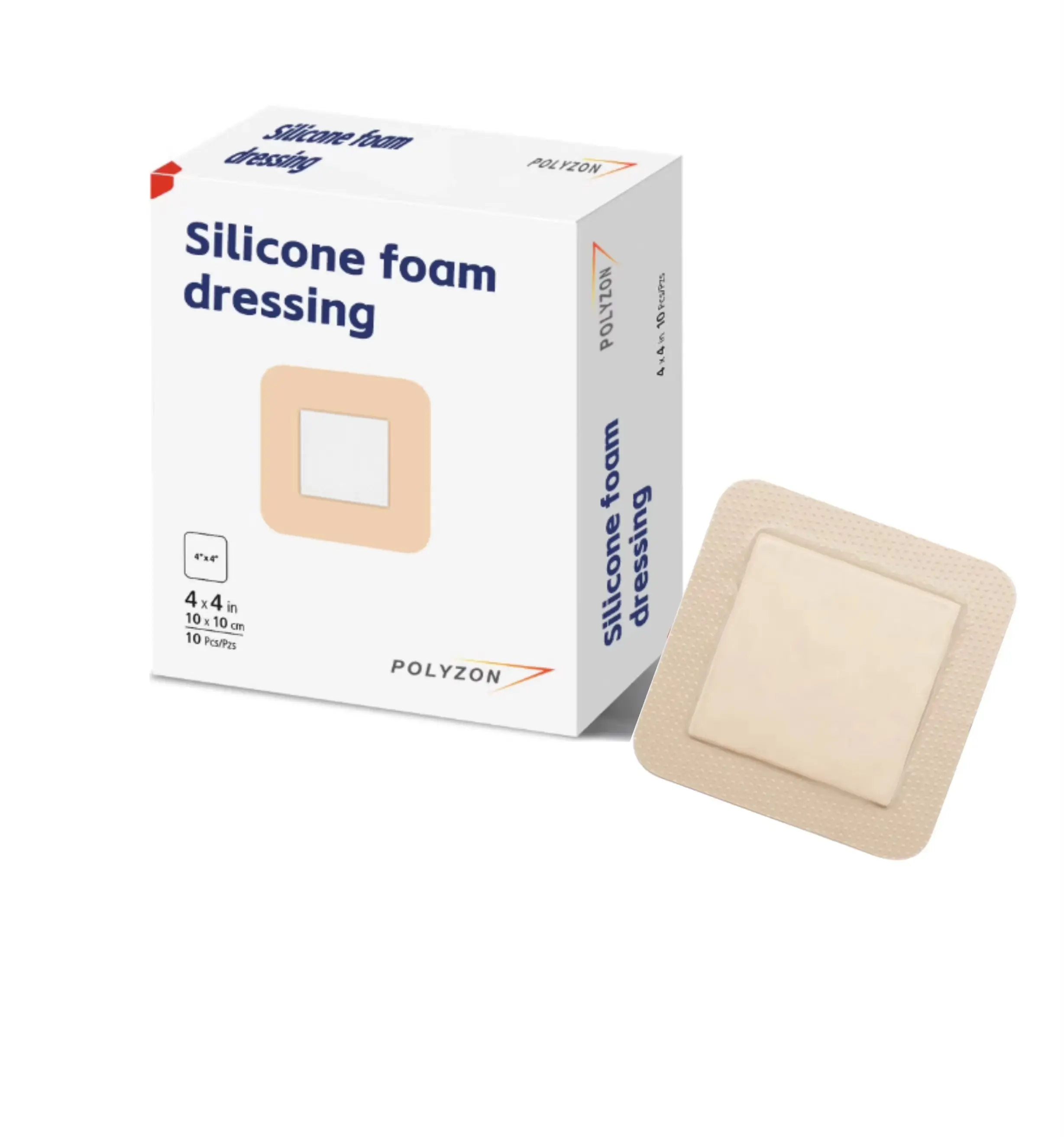 Disposable Medical Hospital-grade Silicone Foam Dressing With Soft Border