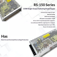 Alimentation industrielle Mean Well RS-150-24 24V 6.5A 156W à sortie unique pour système de contrôle PLC, machine CNC, équipement d'automatisation