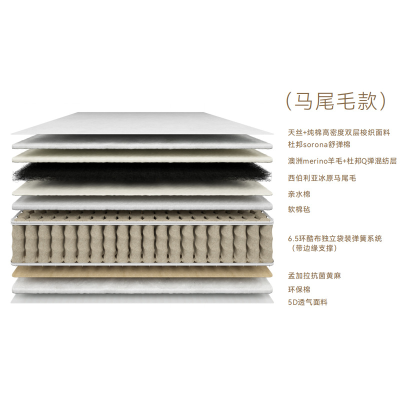 Horsehair handmade mattress [slightly soft]