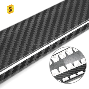 Garniture de Console centrale supérieure droite de voiture en Fiber de carbone sec accessoires de voiture pour Chevrolet <span class=keywords><strong>Corvette</strong></span> C8 2020 ans jusqu'à Shasha - Product Image 5