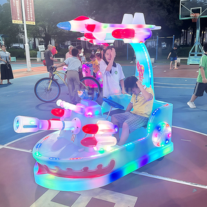 Prix usine à piles PE matériel dérive 360 Spin télécommande système de musique LED lumières pare-chocs voiture, Dodgem - Product Image 1