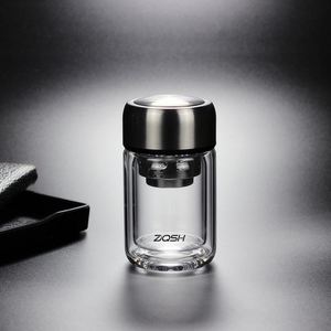 Tasse à café en verre à double paroi pour femme, mini tasse à thé personnelle, design élégant, portable, petite tasse à eau de poche - Product Image 5