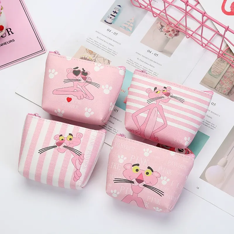 2019 새로운 북유럽 스타일 화장품 가방 간단한 여행 스토리지 가방 인쇄 핑크 지갑