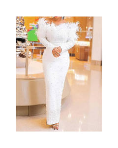 Abito da sposa abito da sposa in pizzo senza maniche collo Sexy abiti da donna 2020 abiti di tendenza - Product Image 1