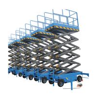 Plateforme élévatrice mobile électrique à ciseaux 6-16m 500-2000kg certifiée CE ISO en acier au carbone pour travaux en hauteur sécurisés 2 personnes