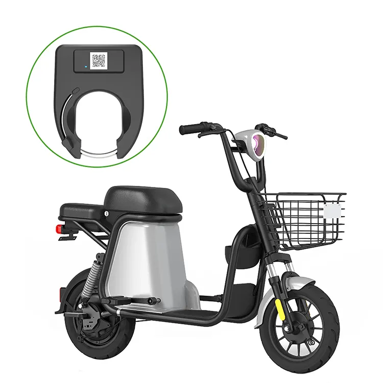 Custom Smart Qr Code BLE GPS GPRS Sharing Bicycle E Bike Rental System Mobile APP Control Smart Lock With Alarm