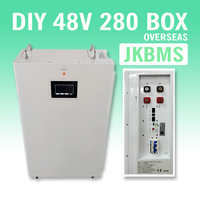 Kit DIY pour la maison : Boîtier de batterie LiFePO4 prismatique 51,2 V 100 Ah 5 kW avec support en acier inoxydable pour stockage d'énergie domestique