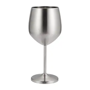 Alta Qualidade 500ml Elegante Inquebrável Aço Inoxidável Vinho Cálices Champagne Copos Flautas Cup