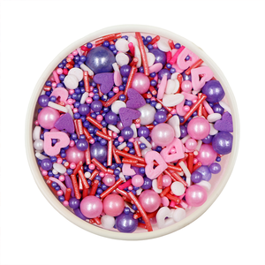 Kaibei Decoraciones <span class=keywords><strong>para</strong></span> pasteles de San Valentín Corazón rojo Caramelo nacarado Sprinkles Perlas de azúcar comestibles Sprinkles <span class=keywords><strong>Decoración</strong></span> de pasteles <span class=keywords><strong>para</strong></span> pastelería - Product Image 1
