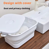 Panier à linge pliable écologique, nouveau design 2026 : Panier à linge peu encombrant en PP+TPE avec couvercle sécurisé et poignée robuste pour le rangement domestique