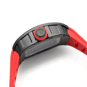 Reloj Mecánico Automático de Cerámica Negra, Esfera de Cristal de Zafiro, Diseño Hueco, Correa de Goma, Resistencia al Agua de 30 m, Moda de Lujo - Product Image 4