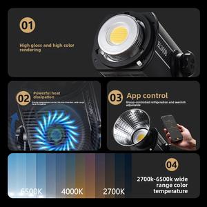KAZHI professionale per Studio di illuminazione fotografica 500W ha condotto la luce <span class=keywords><strong>Video</strong></span> temperatura Bi-colore per Live Streaming e fotografia - Product Image 3