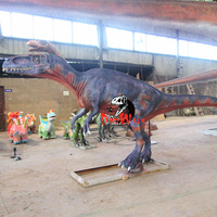 Yaşam boyutu animatronic dinozor robot dino modeli jurassic park