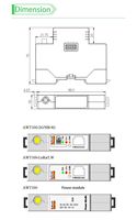 Passerelle AWT100-WiFiHW avec liaison descendante Modbus-RTU Rs485 et liaison montante Wifi 4G Lora Ethernet en option Protocole MQTT