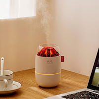Diffuseur Mini 280ml avec Veilleuse LED, Humidificateur Intelligent Ultra-Silencieux pour Bureau, Chambre, Voiture/Camping-car, Hôtel, Intérieur, Certifié CB CE
