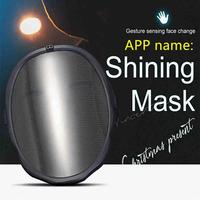 Masque facial LED numérique ultra-léger et fin 2025, programmable pour Halloween, rave, mascarade, nouveaux masques de fête