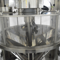 Machine de remplissage automatique de poudre à tête unique contrôlée par PLC pour canettes et bouteilles, 2000 bph, boissons et eau, haute précision, utilisation facile