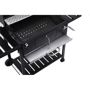 <span class=keywords><strong>Griglia</strong></span> da Tavolo BBQ, Cucina Esterna con Piccolo Affumicatore Industriale, <span class=keywords><strong>Griglia</strong></span> <span class=keywords><strong>Quadrata</strong></span> da Picnic su Carrello, <span class=keywords><strong>Griglia</strong></span> a Carbone - Product Image 6