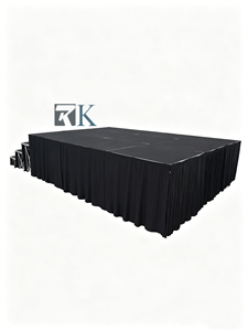 Indoor Outdoor Stage Portable Aluminum Stage Platform Plywood Stage Board for <b>Wedding</b> Concert Press Conference - Product Image 2