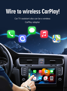 Car <span class=keywords><strong>TV</strong></span> Mate Pro พร้อมอะแดปเตอร์ Wireless CarPlay กล่องมัลติมีเดีย HD Magic Video Box สำหรับ Iphone apple <span class=keywords><strong>TV</strong></span> <span class=keywords><strong>Fire</strong></span> <span class=keywords><strong>Stick</strong></span> Converter ในรถยนต์ - Product Image 3