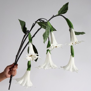 Flores Artificiales de Mandala de PU de Alta Gama, <span class=keywords><strong>Planta</strong></span> Verde, Decoración de Bodas, Flor Artificial de Datura Stramonium, Flores Artificiales al por Mayor - Product Image 5