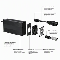 Adaptateur de batterie au lithium PCBA à tension large plage 48V/60V/72V 3A/8A/10A/12A/15A/20A/25A, carte de circuit pour conversion de puissance de pack batterie