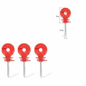 Isolator Kawat Pagar Listrik Plastik Cincin Sekrup Pagar Pertanian Tiang Kayu - Product Image 6