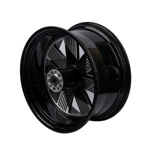 Ruedas de motocicleta 3D forjado personalizado delantero trasero molino de viento llanta negra <span class=keywords><strong>para</strong></span> <span class=keywords><strong>Harley</strong></span> <span class=keywords><strong>Davidson</strong></span> 2018-2024 Breakout Fatboy - Product Image 4
