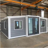 Boîte Boxable Maisons Complètes 2 Chambres Double Étage Préfabriqué Extensible Pliant Pliable Conteneur Maison