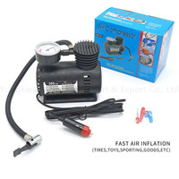 300 Psi Mini compresseur d'air 12v voiture Auto pompe Portable double compresseur gonfleur de pneus