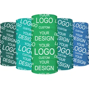 Großhandel custom design gedruckt logo buffs nahtlose rohr bandana schal gesicht abdeckung hals gamasche für sport