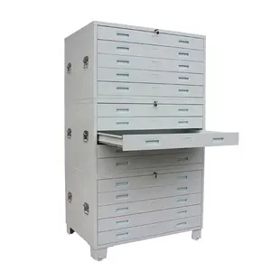 Multi-layer Flat File Cabinet 5 Drawer Map File Cabinet A0 and A1 map Drawer Cabinet for Sale