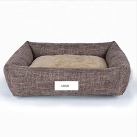 Hot Sale Factory Ganzer Verkauf Faltbares wasch bares Leinen Winter Warmes Haustier bett