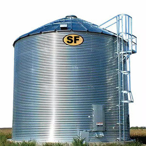 Silo à fond plat économique et de qualité pour le stockage des céréales, destiné aux usines, fermes commerciales, lignes d'alimentation ou moulins à farine - Product Image 2