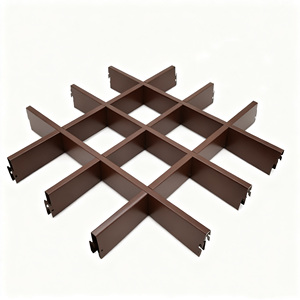 Sistema <span class=keywords><strong>de</strong></span> Rejillas <span class=keywords><strong>de</strong></span> Aluminio Moderno <span class=keywords><strong>de</strong></span> Diseño Exclusivo <span class=keywords><strong>con</strong></span> Opciones <span class=keywords><strong>de</strong></span> Color Personalizadas para Revestimiento <span class=keywords><strong>de</strong></span> Paredes, Techos, Centros Comerciales y Uso en Exteriores - Product Image 1