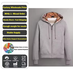 Mode 2025, sweat-shirt en coton pour femmes et hommes, automne et hiver, vêtements de sport de haute qualité, sweat-shirt décontracté à fermeture éclair, polo pour hommes, sweat-shirt - Product Image 1