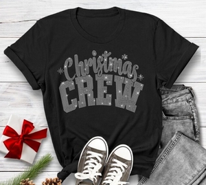 Buon luminoso oversize t-shirt 100% cotone stile Casual con strass di alta qualità lettera stampa tranfr motivo prezzo basso - Product Image 5