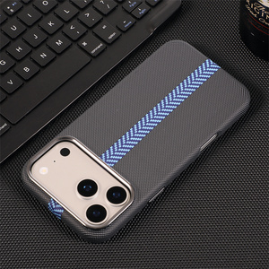Funda para Teléfono con Textura de Fibra de Carbono para <span class=keywords><strong>iPhone</strong></span> 17 16 15 14 <span class=keywords><strong>13</strong></span> 12 <span class=keywords><strong>Pro</strong></span> Max N52, Magnética, Resistente a Impactos - Product Image 2