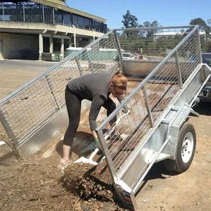 6X4 7X4 8X4 8X5 Thermisch Verzinkt Box Atv Utility Auto Trailer voor Verkoop