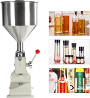 Harga grosir pabrik Semi otomatis botol air minyak mesin pengisi cair manual cair