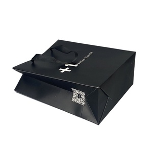 Wholesale Custom Printed Laminated Luxury <b>Gift</b> Clothing Shoe Shopping Ivory Board <b>Bag</b> with Your Own Logo - Product Image 3