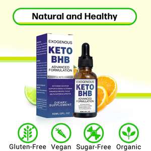 OEM Private Label Keto gocce con BHB chetoni esogeni per Keto dimagrante integratore dietetico chetogenico potenziato bruciagrassi - Product Image 3