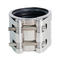 Colliers de réparation flexibles haute pression en acier inoxydable, collier de réparation universel pour fuites dans les conduites d'eau/gaz/huile