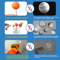 Modèle du Système Solaire Fait Main pour Enfants, Instrument Astro Physique, Jouet Éducatif Précoce, Aide Pédagogique