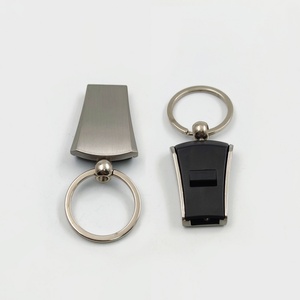 Wholesale Custom Survival Whistle Zinc Alloy Key <b>Ring</b> Souvenir Engraved Silk Screen Printing Logo <b>Blank</b> Vintage Cartoon - Product Image 2