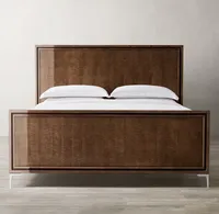 Collection de chambres à coucher de style international Offre Spéciale Sassanid OEM Lit à panneaux Benoit très brillant